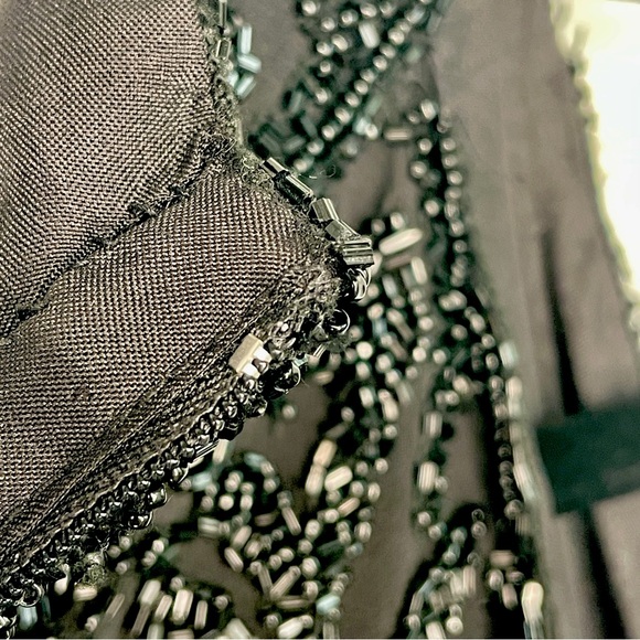 J kara New York Maxi Party Dress Beaded Sleeveless V-Neck - Picture 15 of 15